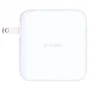 D-Link Cargador de Pared GaN DCP-101 100W con 4 Puertos (3x USB-C, 1x USB-A) Blanco